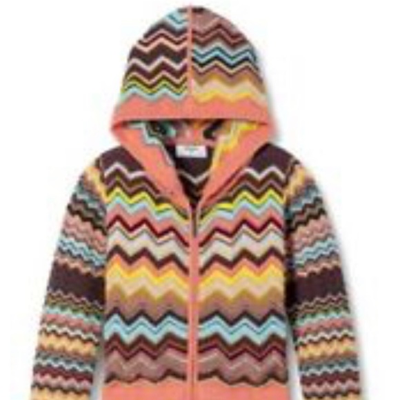 MISSONI TARGET ZIG ZAG ZIP HOODIE SWEATER - Picture 11 of 14